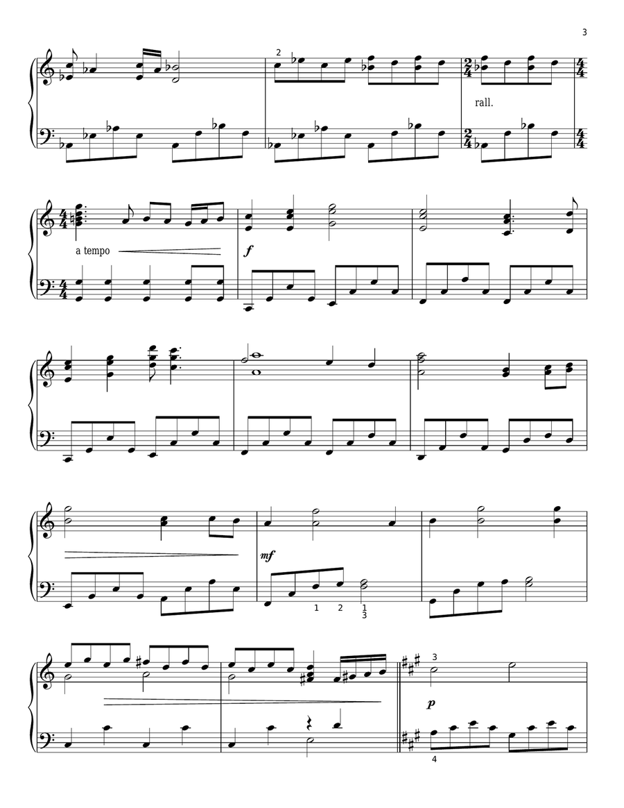 Somewhere Out There Piano Solo scores gallery preview page 3
