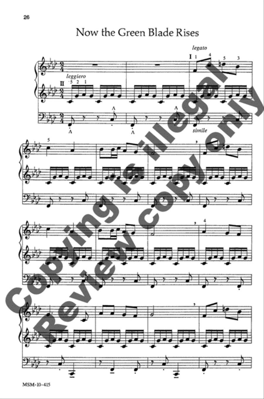 Easy Hymn Settings- Easter Organ scores gallery preview page 16