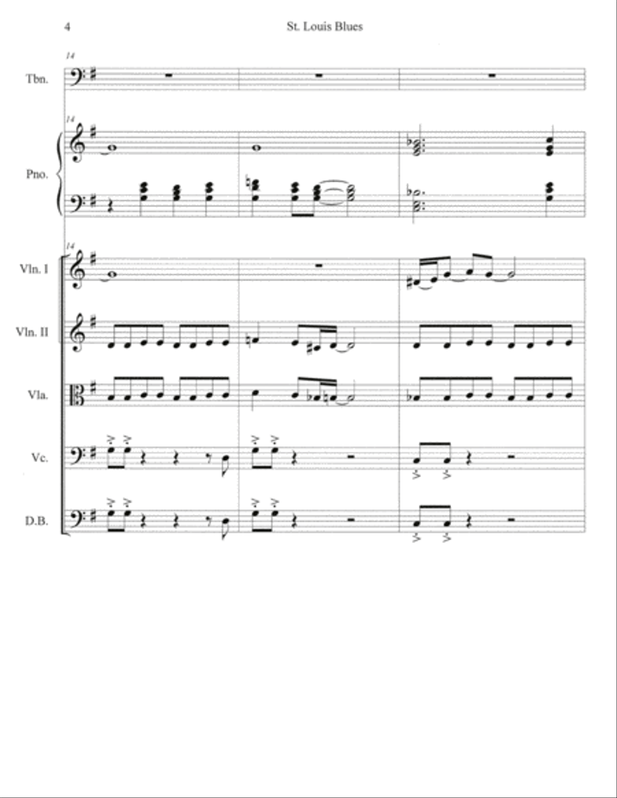 St. Louis Blues St. Louis Blues String Orchestra scores gallery preview page 5