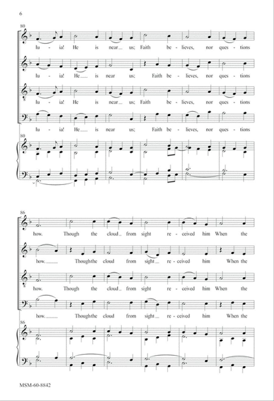 Alleluia! Sing to Jesus Alleluia! Sing to Jesus 4-Part scores gallery preview page 6