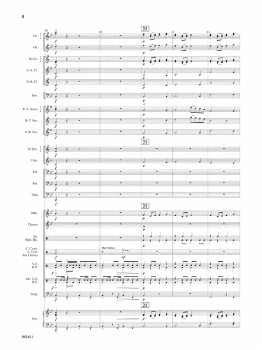 Fanfare For A Celebration Concert Band scores gallery preview page 6