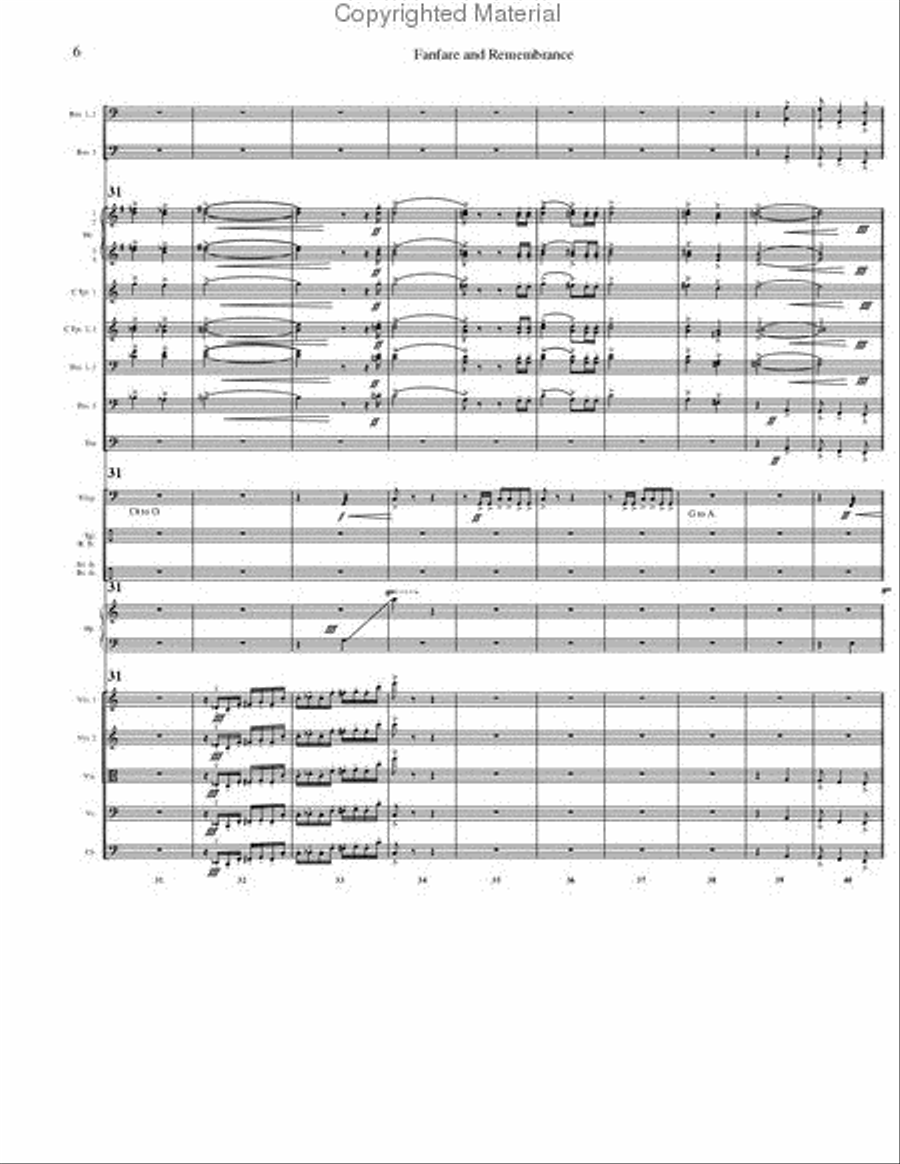 Fanfare and Remembrance Orchestra scores gallery preview page 5