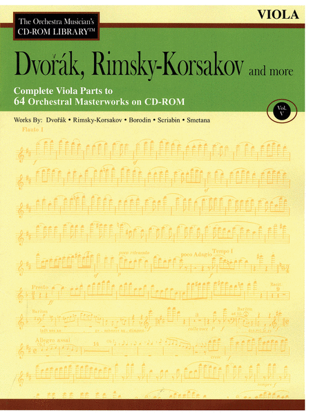 Dvorak, Rimsky-Korsakov and More - Volume V (Viola)