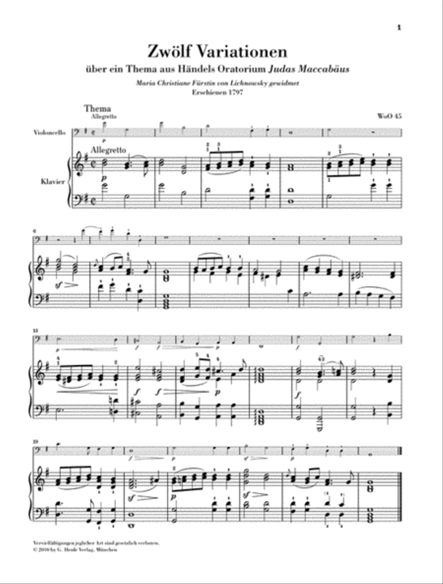 Variations for Piano and Violoncello Piano Accompaniment scores gallery preview page 3