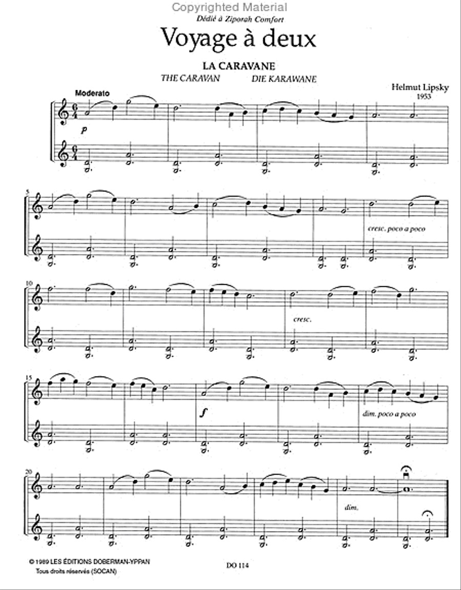 Voyage à deux Voyage à deux Violin scores gallery preview page 2