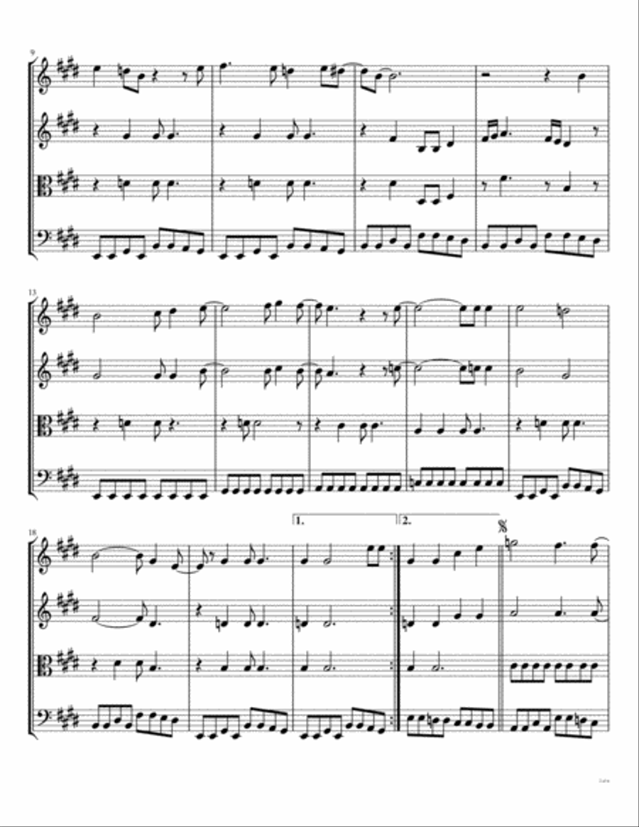 I Saw Her Standing There String Quartet scores gallery preview page 3
