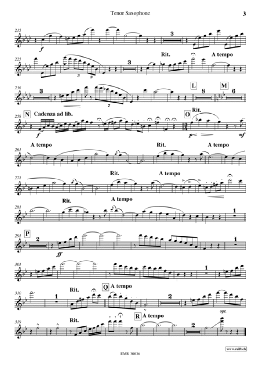 Love's Enchantment Tenor Saxophone scores gallery preview page 4