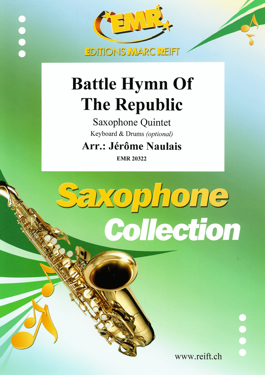 Battle Hymn Of The Republic Saxophone Quintet scores gallery preview page 1