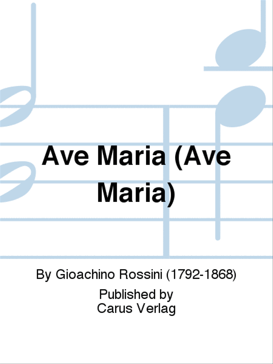 Ave Maria Ave Maria 4-Part scores gallery preview page 1