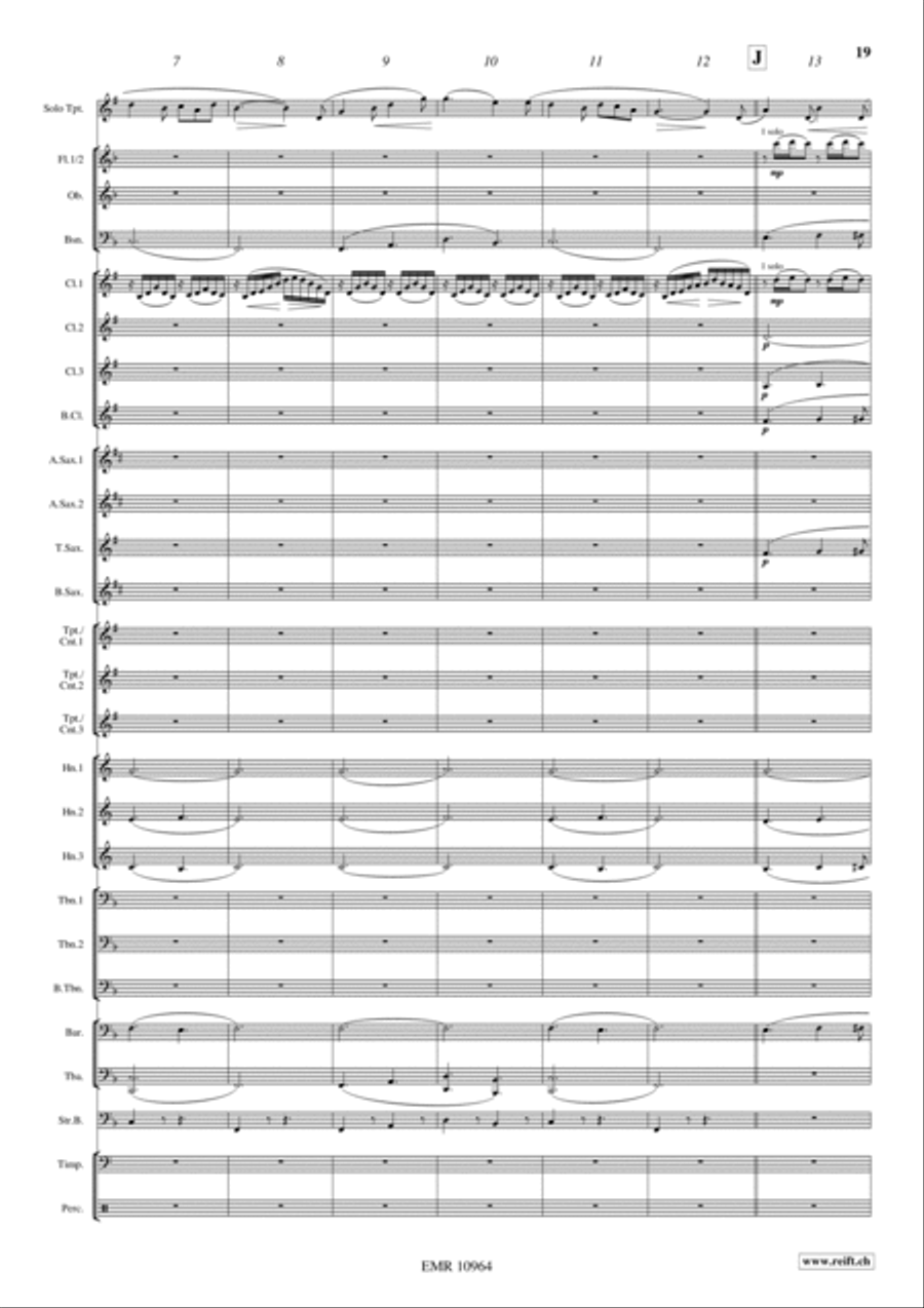 Japanese Folksongs Concert Band scores gallery preview page 11