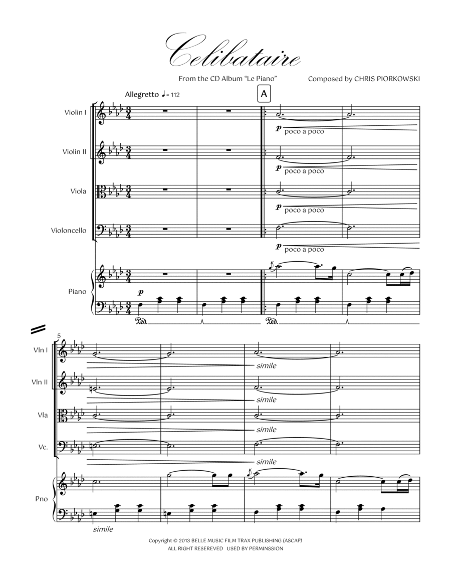 05. Celibataire Piano Quintet