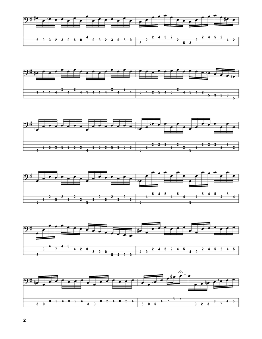 Cello Suite No. 1 In G Major, BWV 1007 Cello scores gallery preview page 2