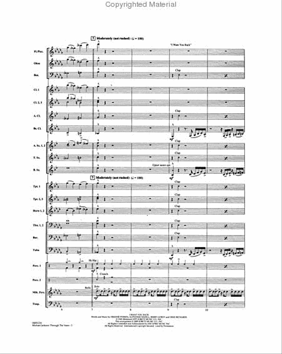 Michael Jackson: Through the Years Concert Band scores gallery preview page 3