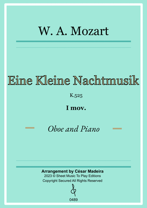 Eine Kleine Nachtmusik (1 mov.) - Oboe and Piano (Full Score and Parts)
