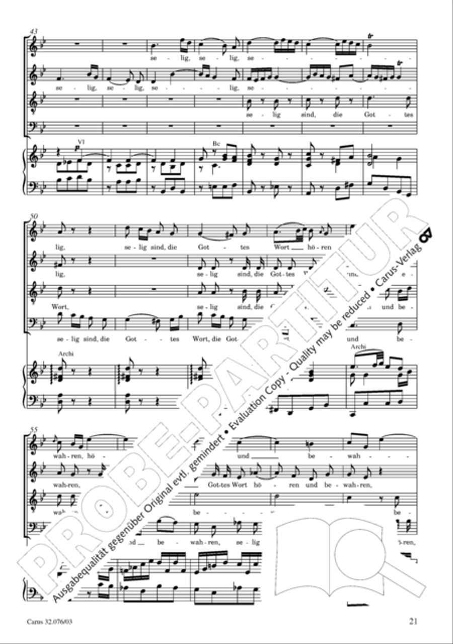 Blessed are all those who fear God (Wohl dem, der den Herren furchtet) SA scores gallery preview page 22