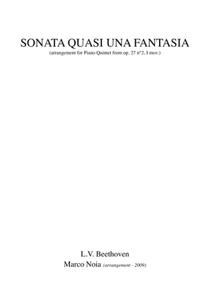 Book cover for Sonata quasi una Fantasia (arrangement for Piano Quintet)