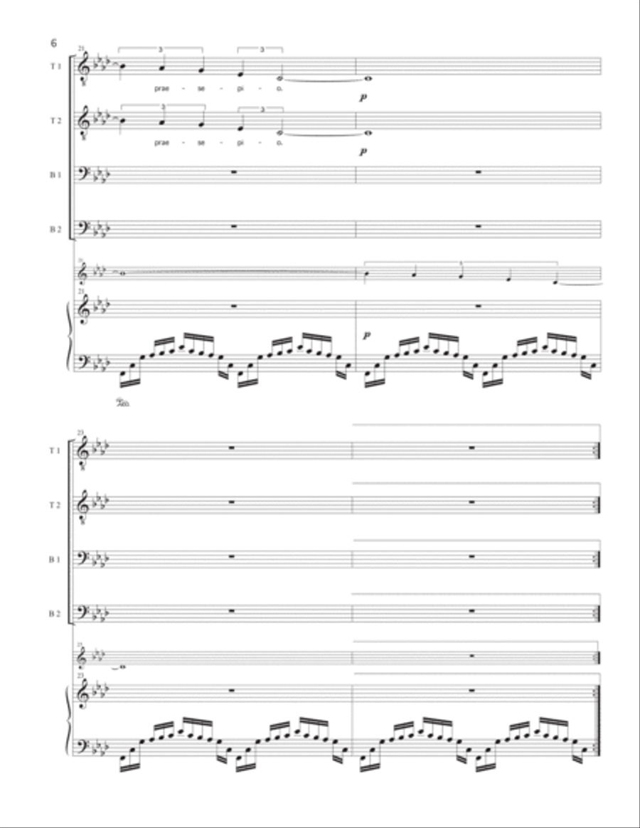 O Magnum Mysterium TTBB scores gallery preview page 6