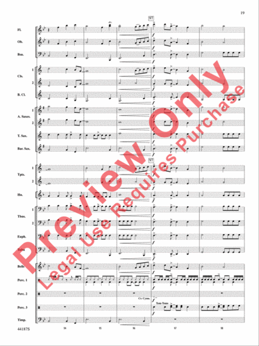 Zeeland Zeeland Concert Band scores gallery preview page 20