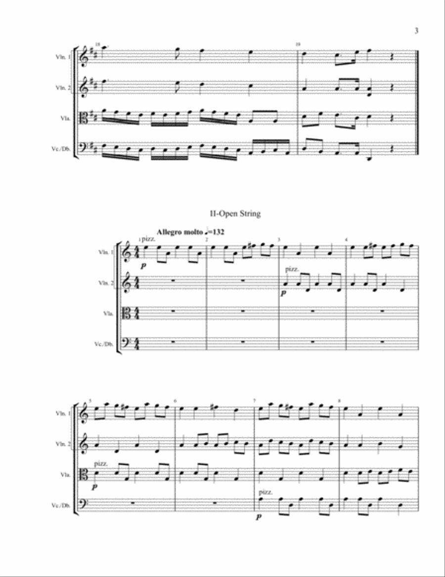 Four Small Dances for String Orchestra String Orchestra scores gallery preview page 3