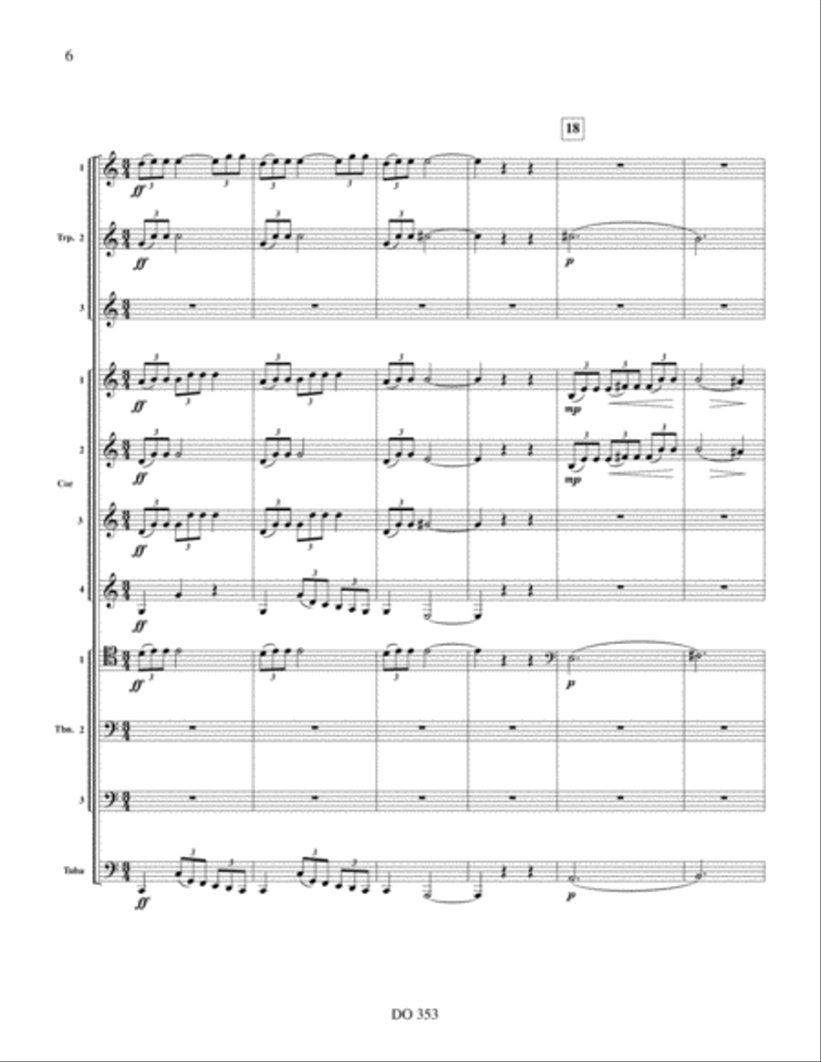 Fanfare pour Lanaudière Fanfare pour Lanaudière Orchestra scores gallery preview page 6