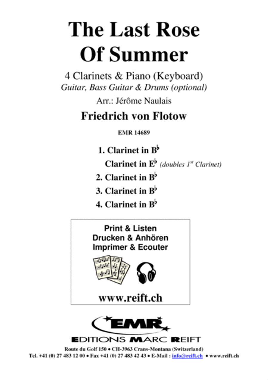 The Last Rose Of Summer Clarinet scores gallery preview page 2