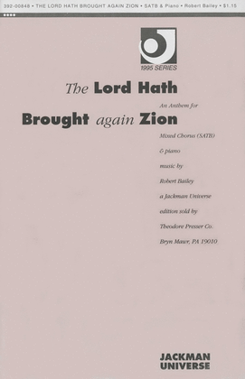 The Lord Hath Brought Again Zion - Brass parts