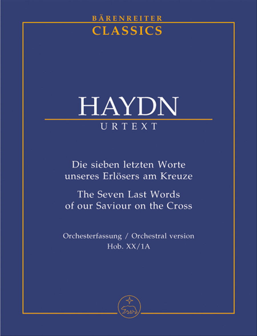 Die sieben letzten Worte unseres Erlosers am Kreuze Hob. XX:1A Orchestra scores gallery preview page 1