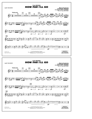 Book cover for How Far I'll Go (from Moana) - 2nd Bb Trumpet