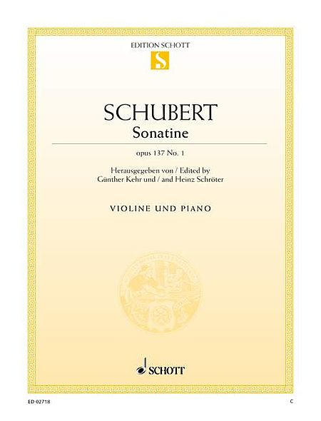 Sonatina in D Major, Op. 137, No. 1, D. 384
