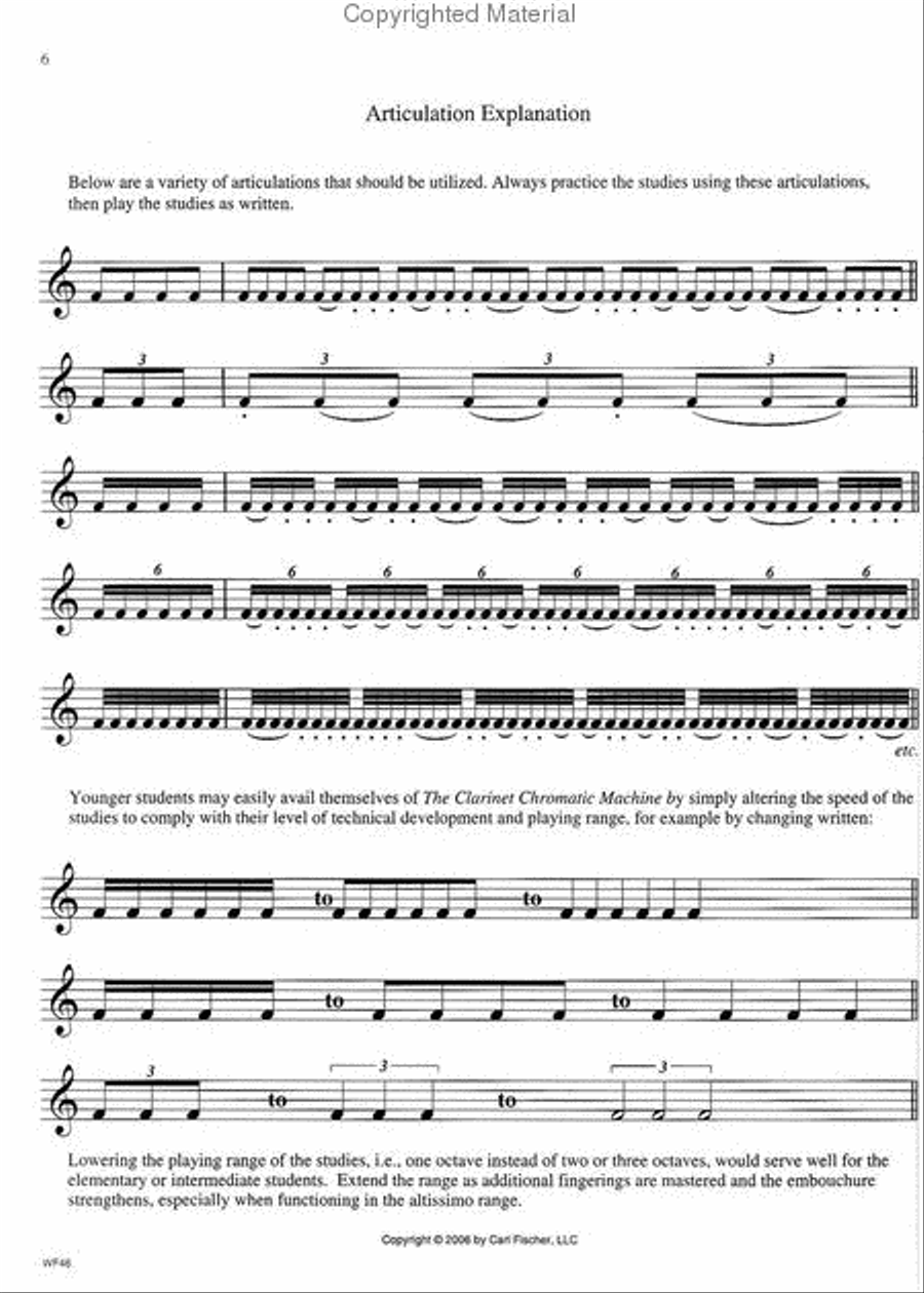 The Clarinet Chromatic Machine B-Flat Clarinet scores gallery preview page 2
