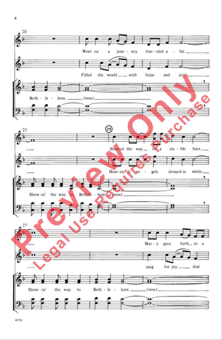 Look-A That Star Look-A That Star 4-Part scores gallery preview page 4