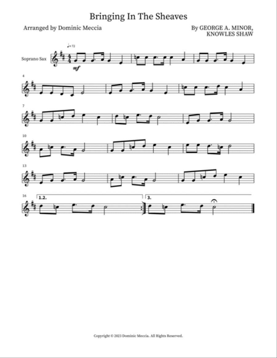 Bringing In The Sheaves Bringing In The Sheaves Small Ensemble scores gallery preview page 3