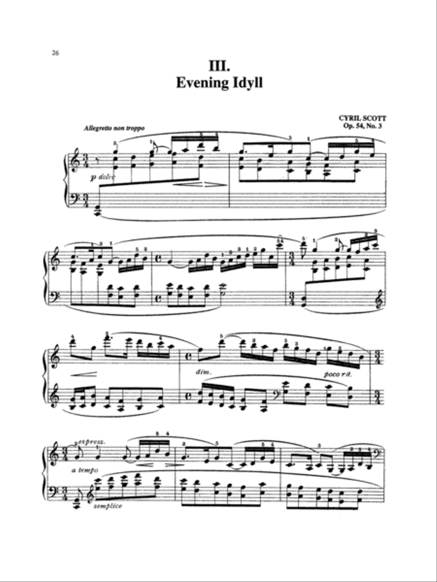 Scott: Selected Piano Works Piano Solo scores gallery preview page 1