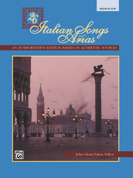 26 Italian Songs And Arias - Medium Low Voice - Book Only