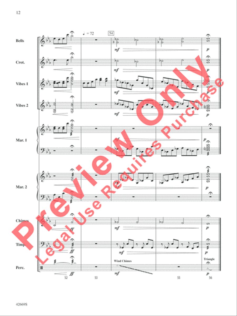 The Prayer Percussion Ensemble scores gallery preview page 13