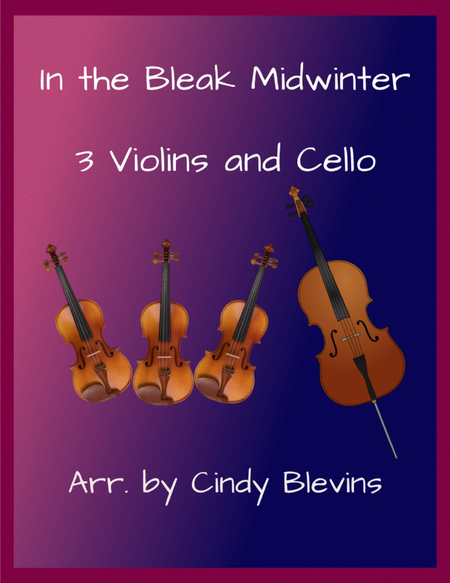 In the Bleak Midwinter, for Three Violins and Cello image number null