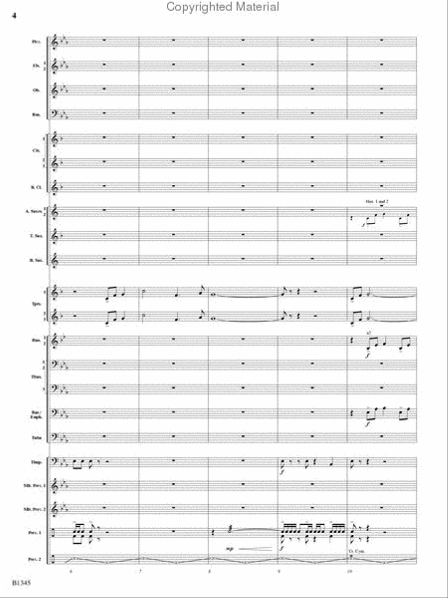 Fanfare and Jubilation Concert Band scores gallery preview page 3