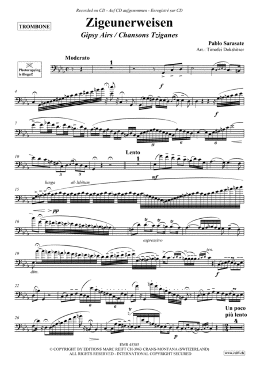 Zigeunerweisen Piano Accompaniment scores gallery preview page 2