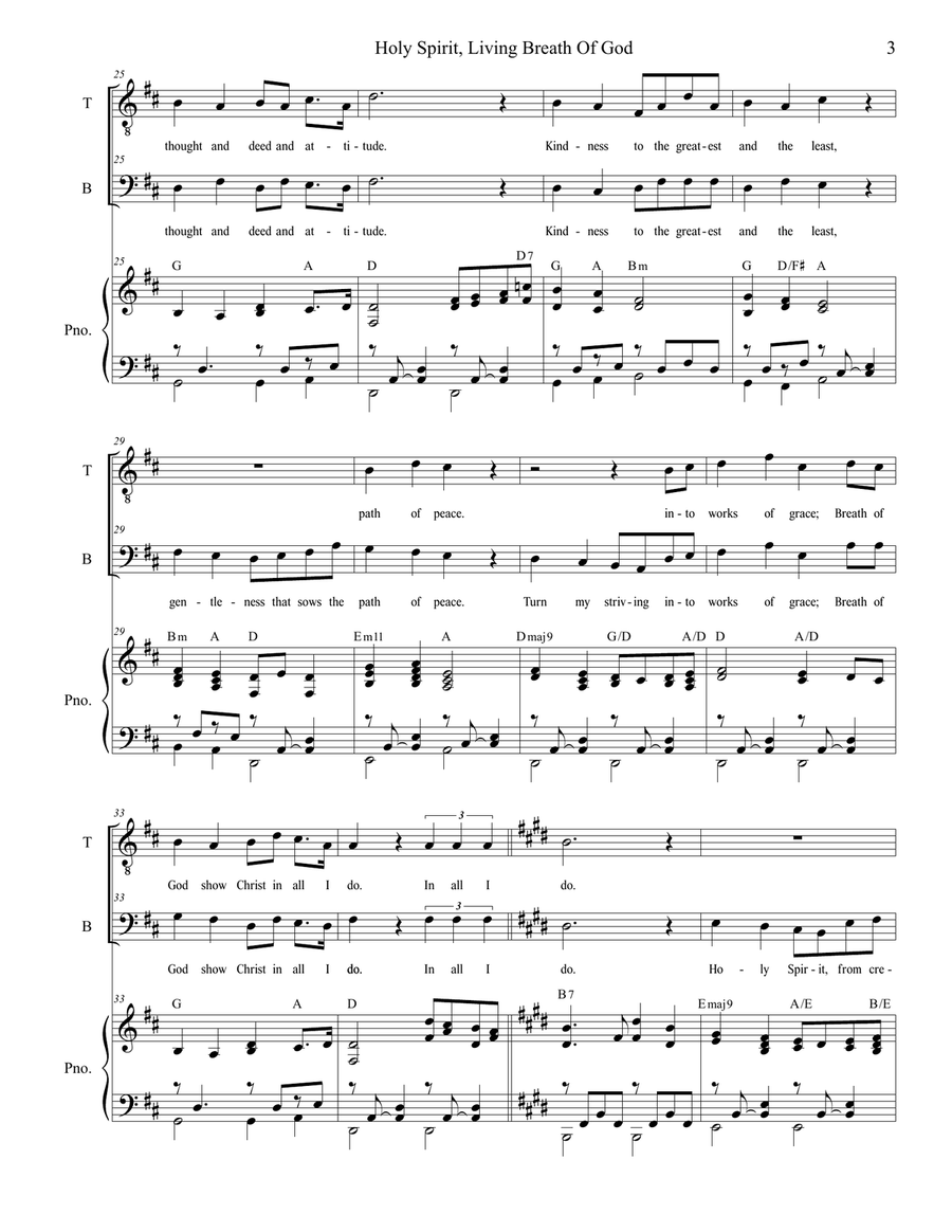 Holy Spirit, Living Breath Of God TB scores gallery preview page 3