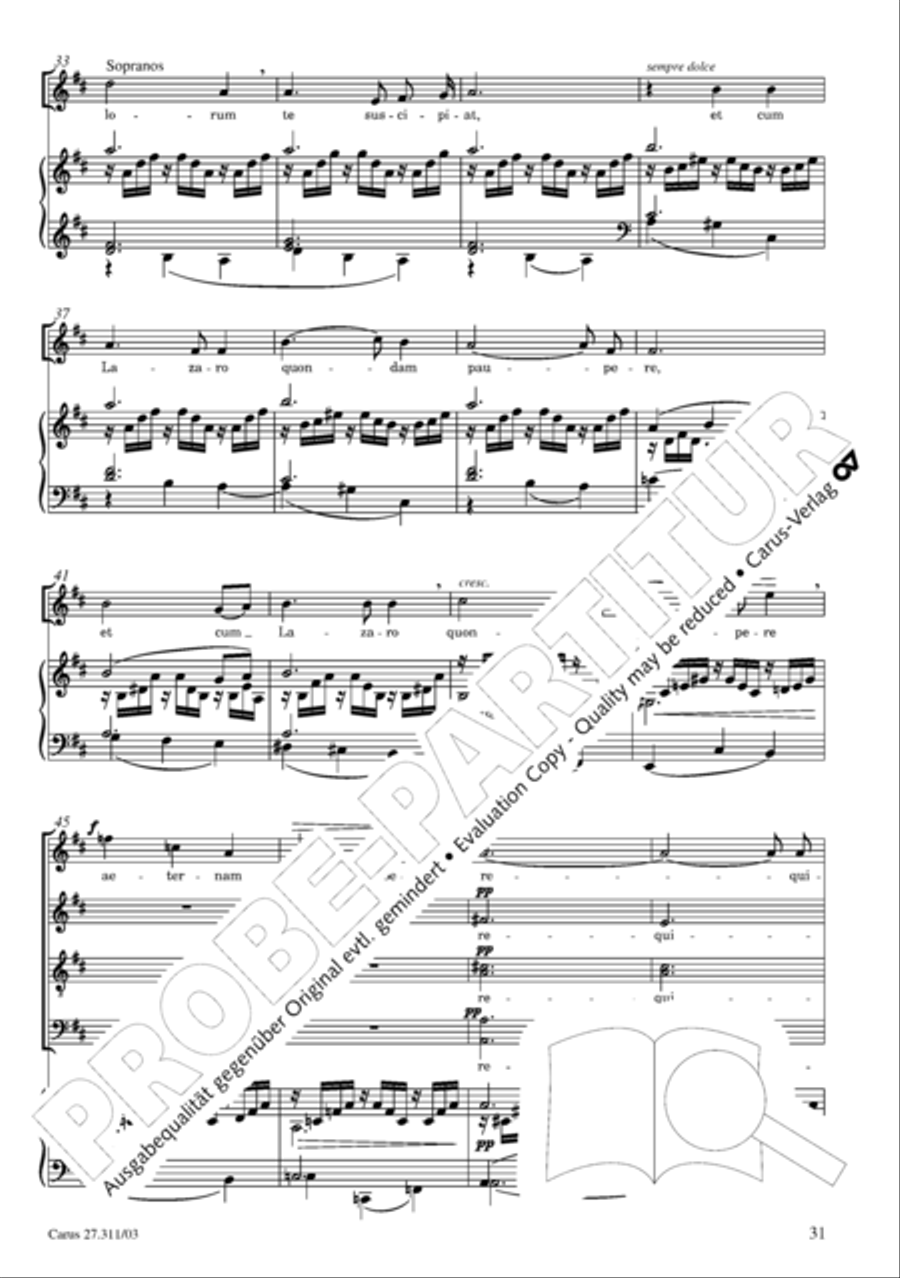 Requiem - church version (Requiem. Fassung mit kleinem Orchester) Requiem - church version (Requiem. Fassung mit kleinem Orchester) 4-Part scores gallery preview page 32