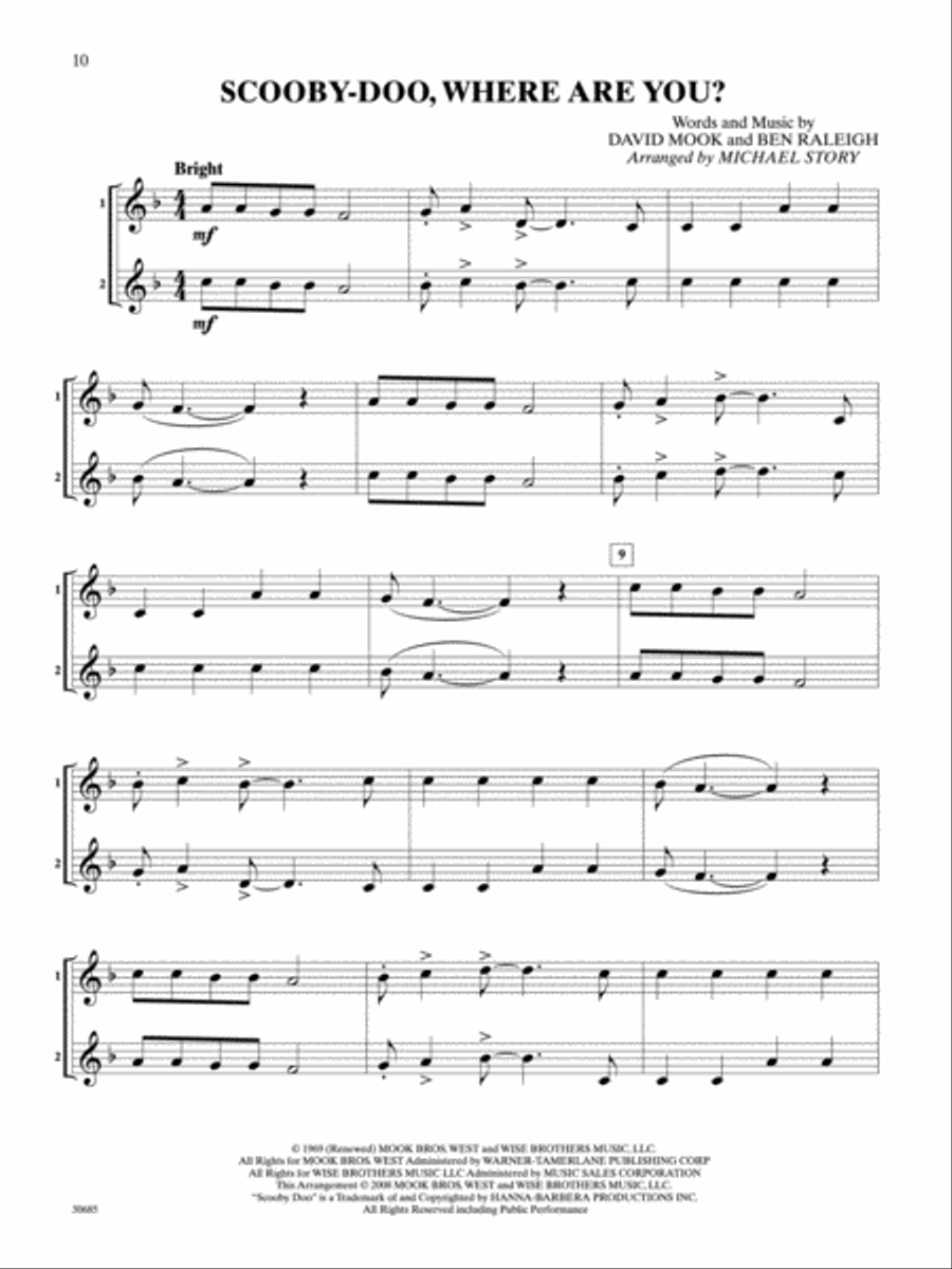 Pop Duets for All Small Ensemble scores gallery preview page 2