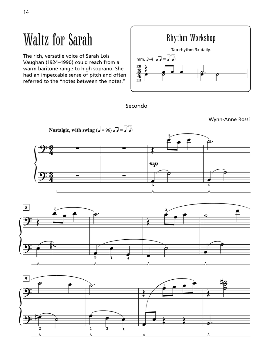 Waltz for Sarah - Piano Duet (1 Piano, 4 Hands) 1 Piano, 4-Hands scores gallery preview page 1