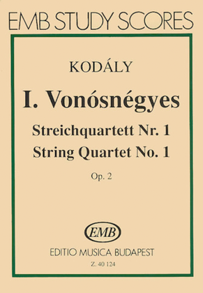 Book cover for String Quartet No. 1, Op. 2