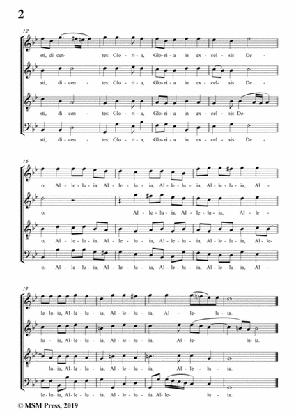 Turini-Hodie Christus natus est,in B flat Major,for A cappella image number null