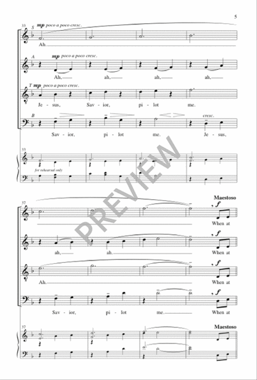 Hush the Ocean Wild 4-Part scores gallery preview page 5