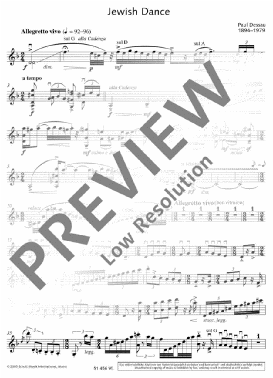 Jewish Dance Jewish Dance Violin Solo scores gallery preview page 20