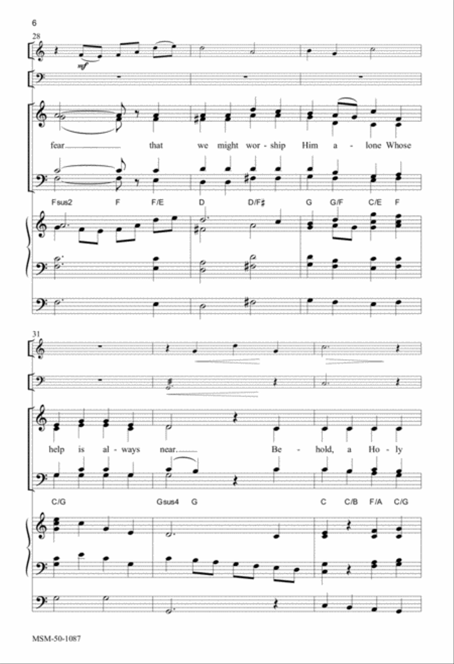 Canticle of Zechariah Canticle of Zechariah 4-Part scores gallery preview page 5