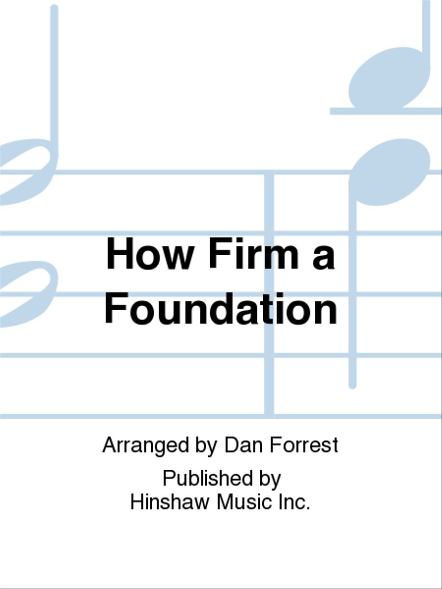 How Firm a Foundation 4-Part scores gallery preview page 1