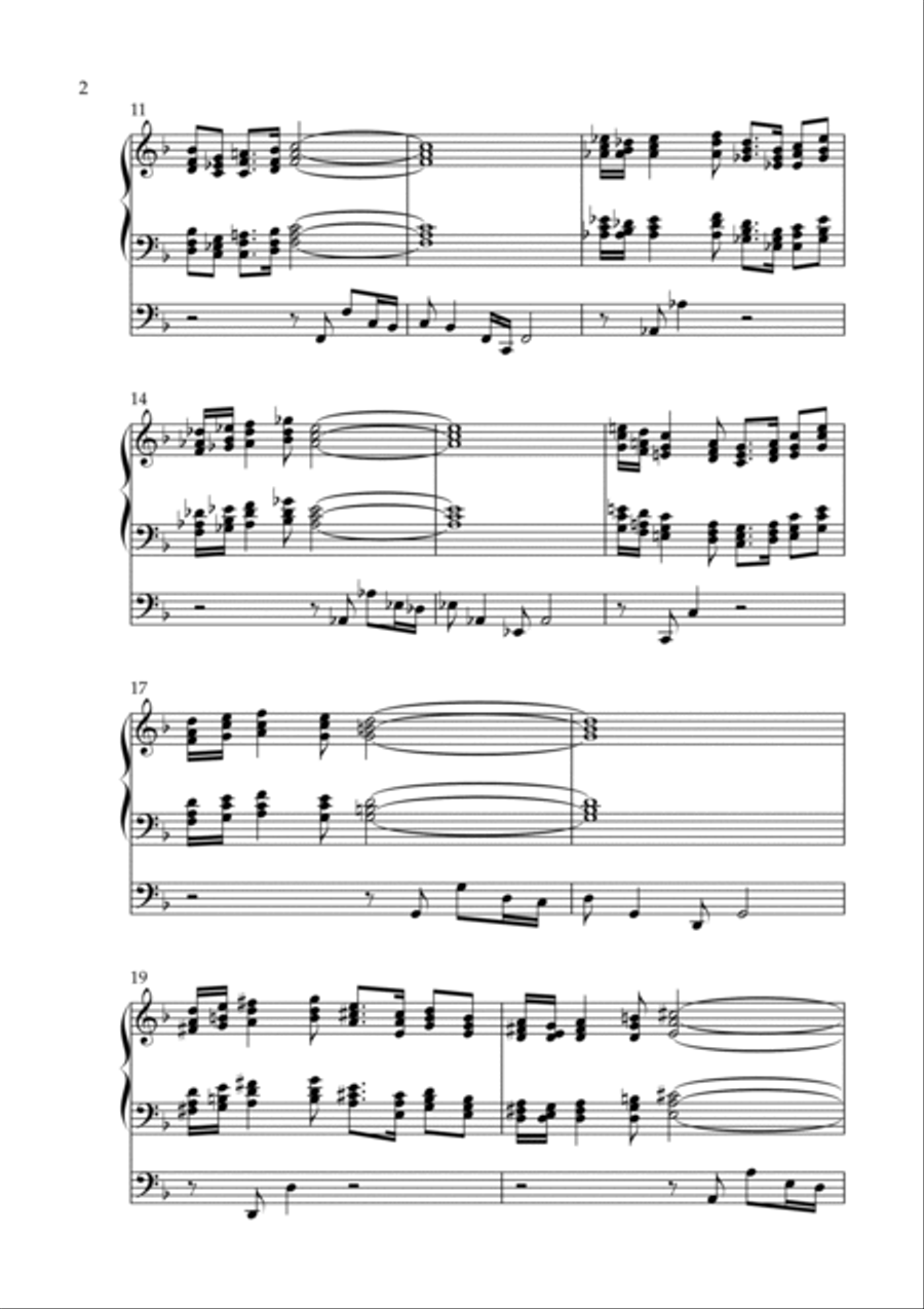 Angelic Triptych, Op. 218 (Organ Solo) by Vidas Pinkevicius Organ Solo scores gallery preview page 2