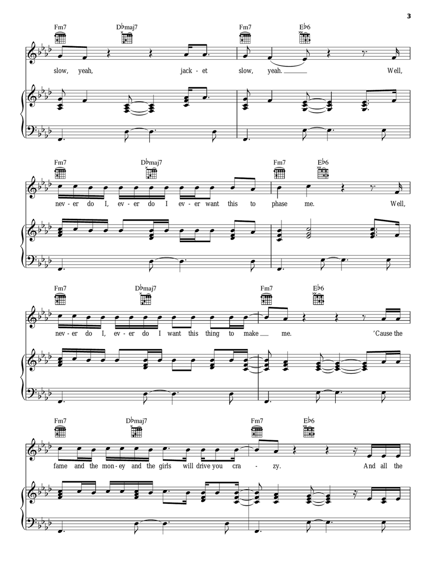 Yellow Raincoat Yellow Raincoat Piano, Vocal, Guitar scores gallery preview page 3